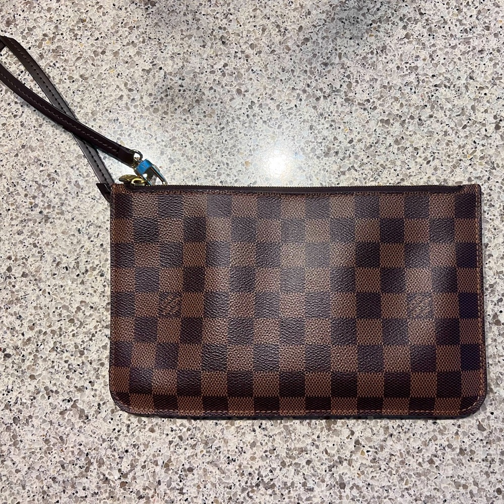 Louis Vuitton Neverfull Clutch / Pouch in Damier Ebene